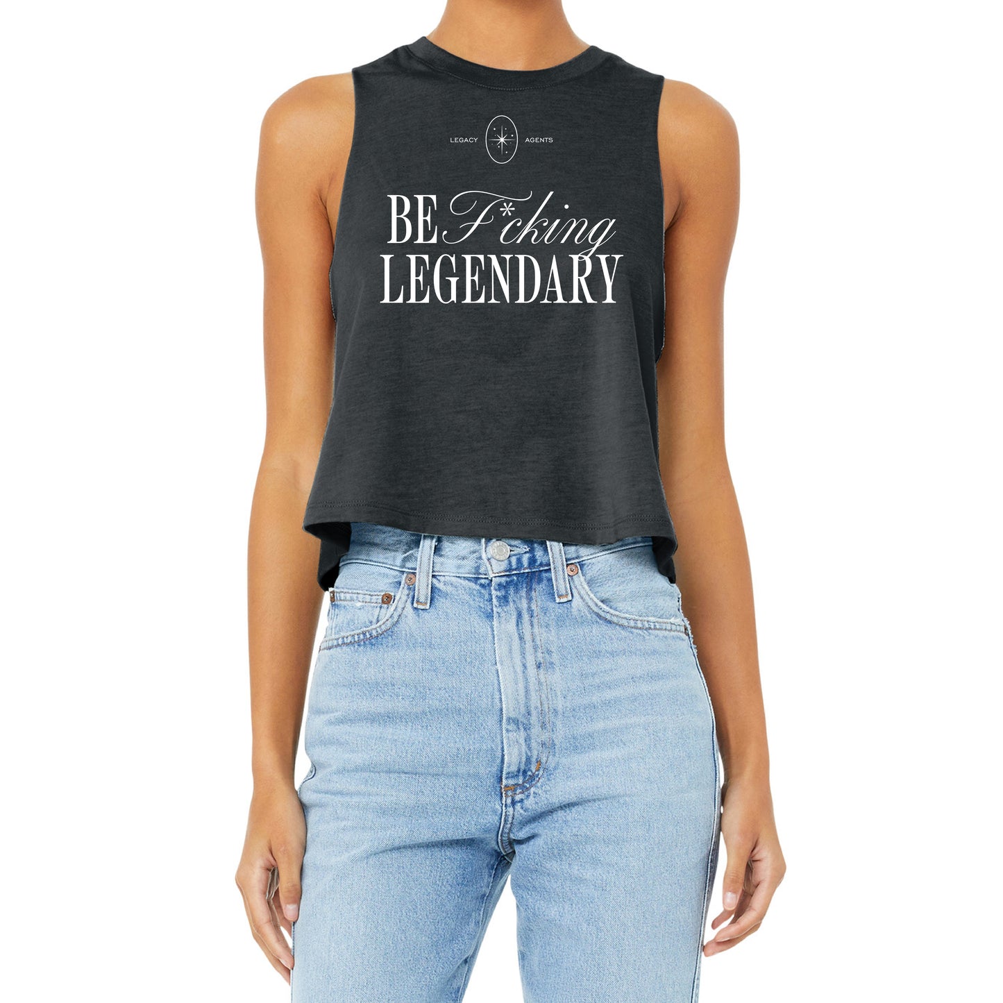 Legacy Agents Women’s Racerback Cropped Tank