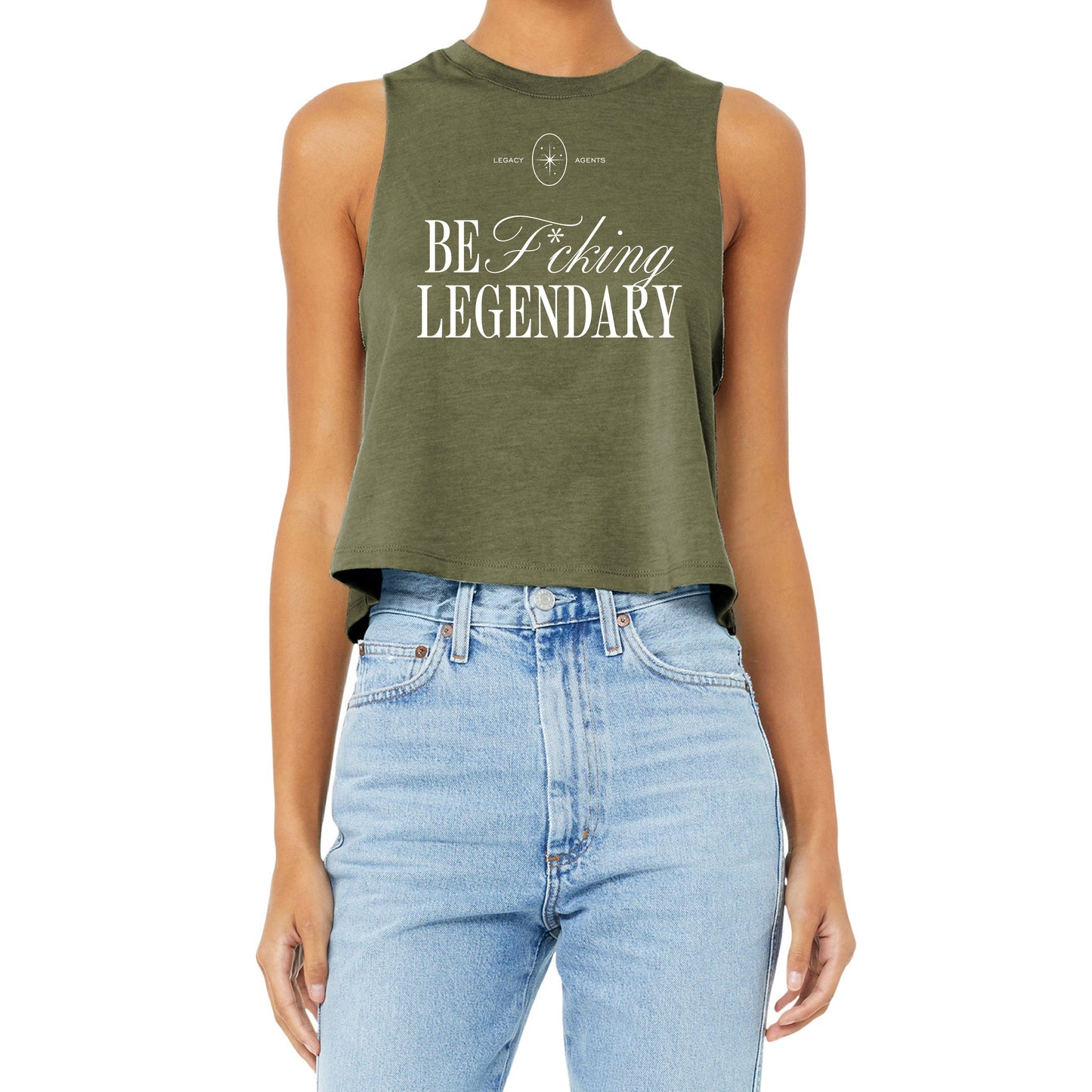 Legacy Agents Women’s Racerback Cropped Tank