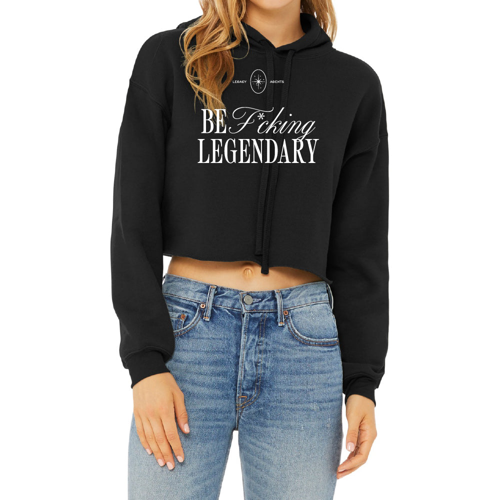 Legacy Agents Women’s Sponge Fleece Cropped Fleece Hoodie