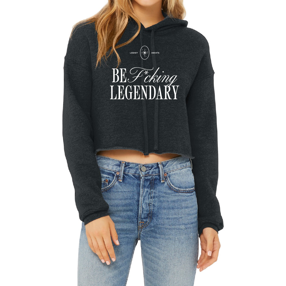 Legacy Agents Women’s Sponge Fleece Cropped Fleece Hoodie