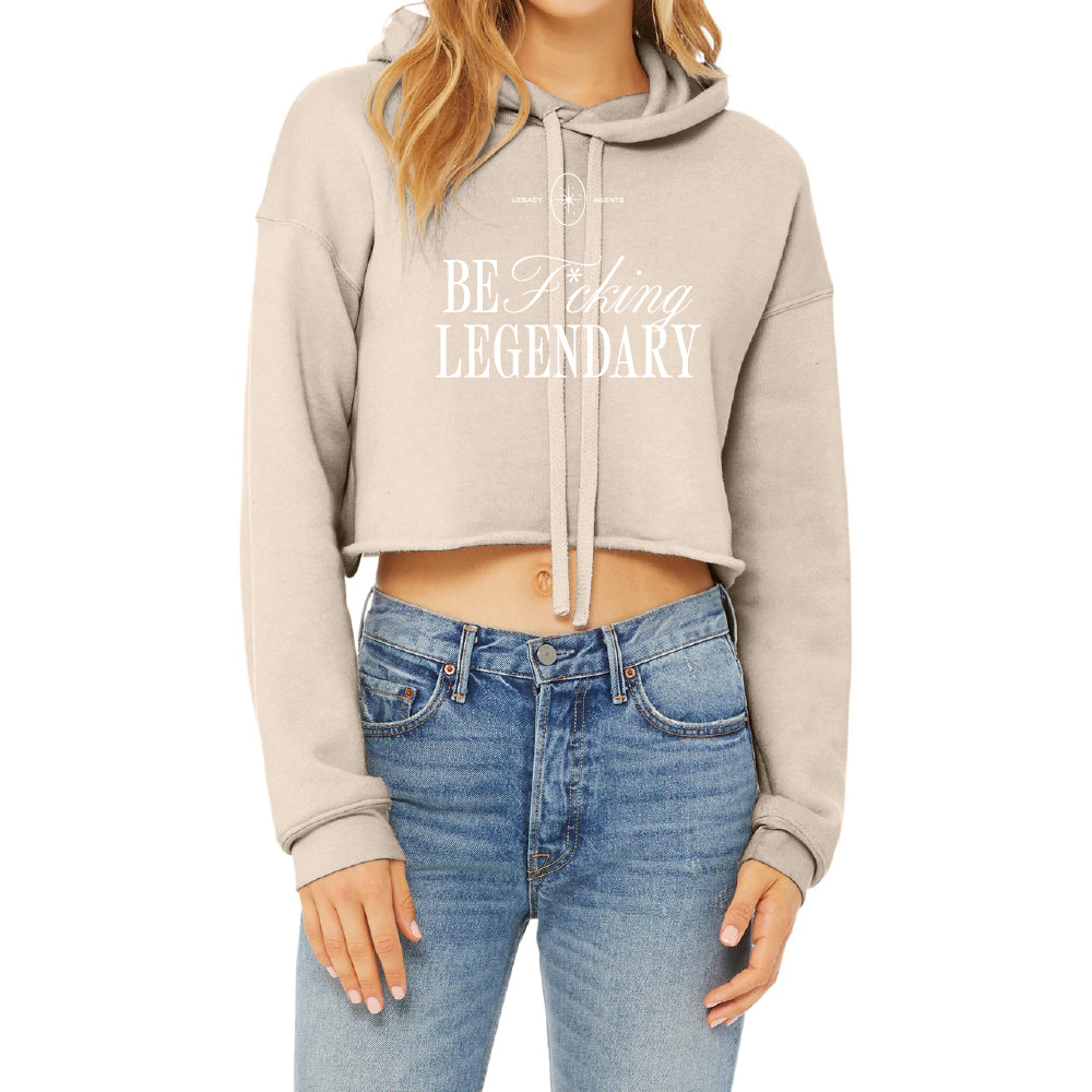 Legacy Agents Women’s Sponge Fleece Cropped Fleece Hoodie