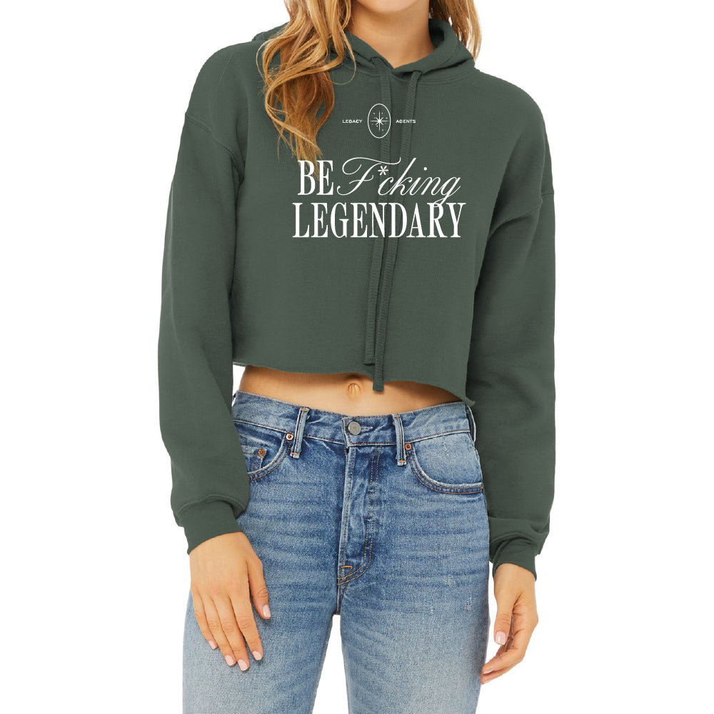 Legacy Agents Women’s Sponge Fleece Cropped Fleece Hoodie