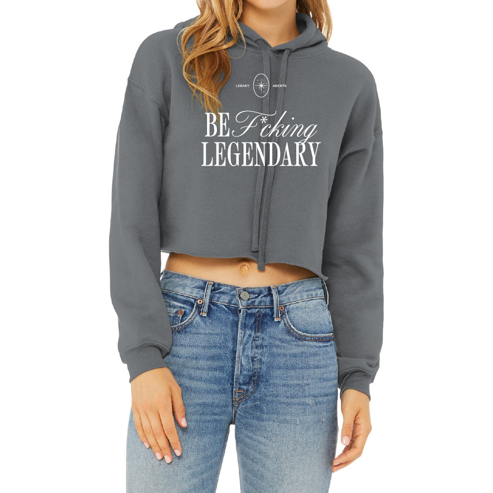 Legacy Agents Women’s Sponge Fleece Cropped Fleece Hoodie